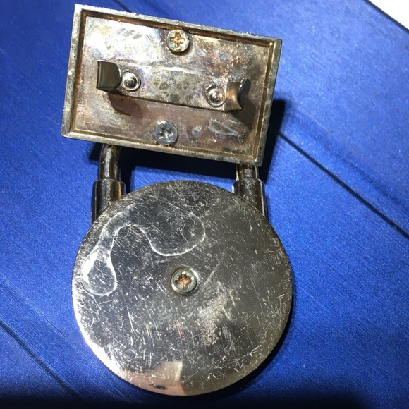 Michael Kors Lock Faux/Mock Lock Charm Hang Tag Gold Tone Keychain Key Fob Charm - Picture 2 of 6